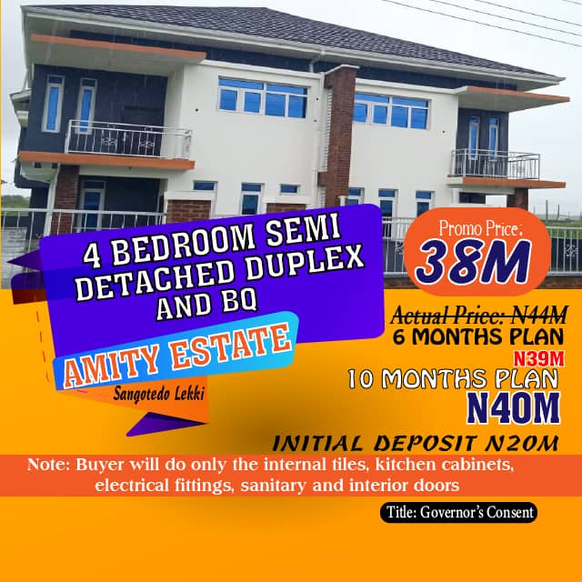 4Bedroom Semidetached Duplex
