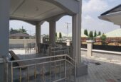 Tastefully built 4 bedroom duplex on an 800 square meters plot, with a 2 bedroom bq, borehole, water tank, security house, less than 30 minutes drive to the airport. buy and move in.