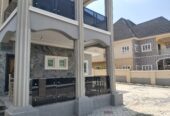 Tastefully built 4 bedroom duplex on an 800 square meters plot, with a 2 bedroom bq, borehole, water tank, security house, less than 30 minutes drive to the airport. buy and move in.