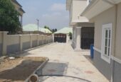 Tastefully built 4 bedroom duplex on an 800 square meters plot, with a 2 bedroom bq, borehole, water tank, security house, less than 30 minutes drive to the airport. buy and move in.