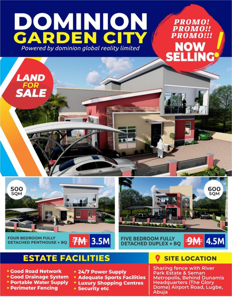 Plots of Land to Build Your Dream Home at Dominion Garden City Estate, Lugbe, Abuja