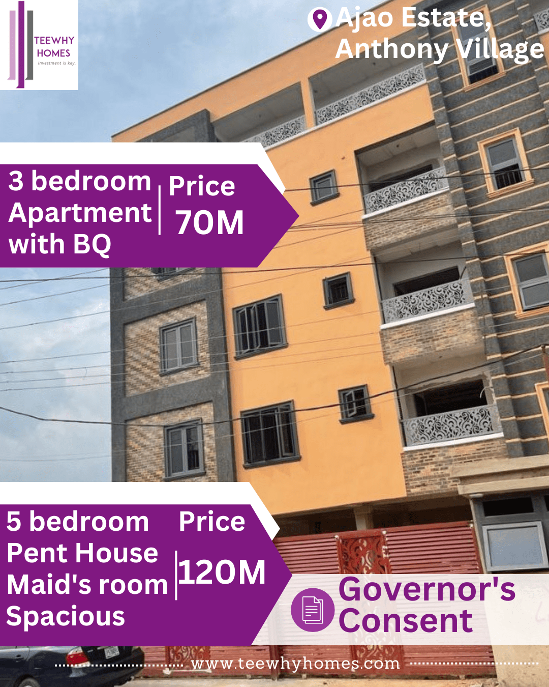 5 bedrooms penthouse with spacious rooms +maid’s room, two large sitting rooms