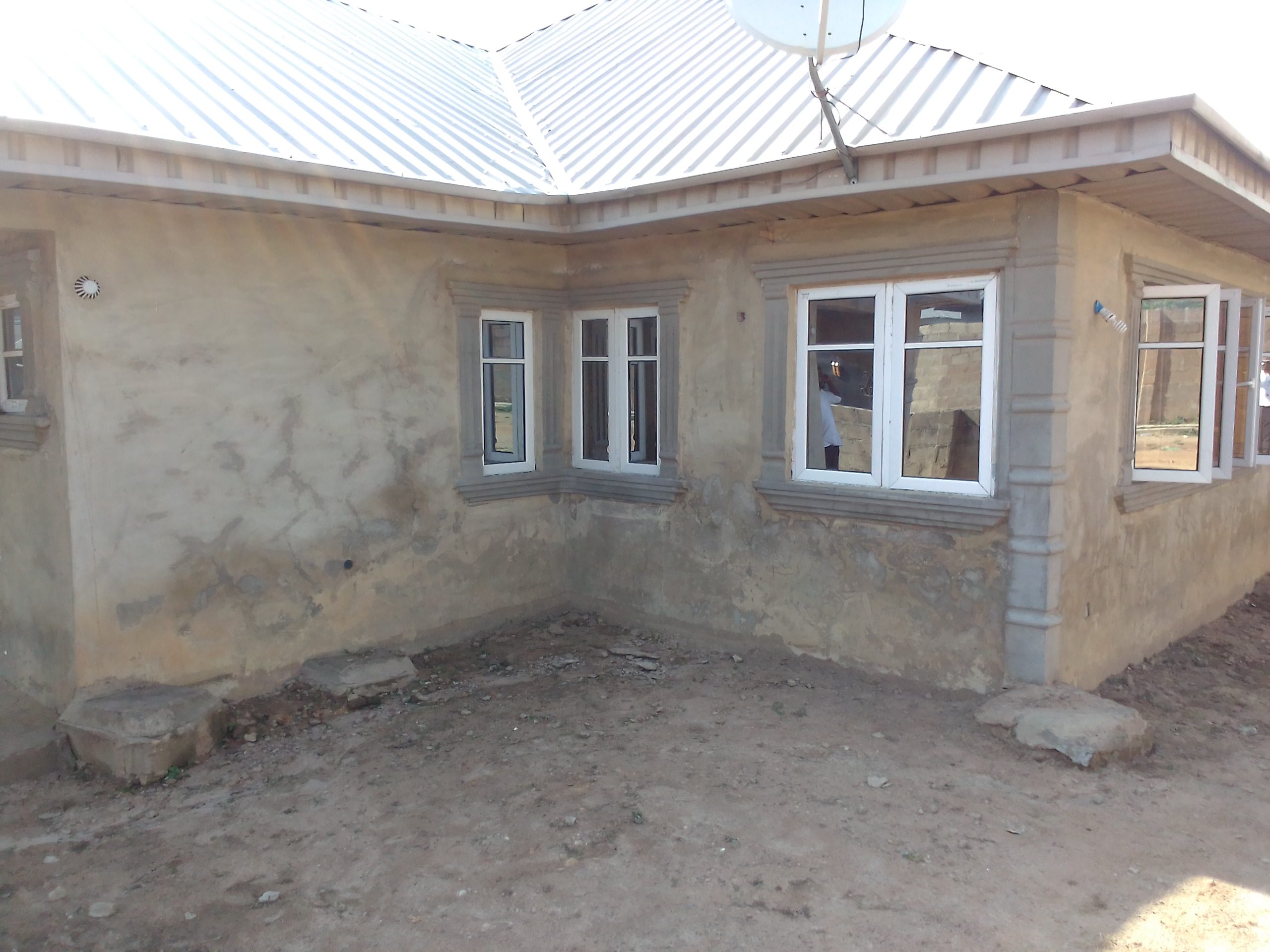 A fully built new bungalow at oluwo area, egbeda
