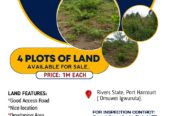 LANDS FOR SALE IN PORT HARCOURT
