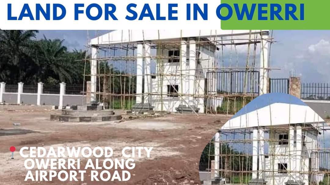 Ready To Build Land In Owerri Located close to Sam Mbakwe International Airport Road Owerri Imo State after ulakwo Junction. Dry Table Land.