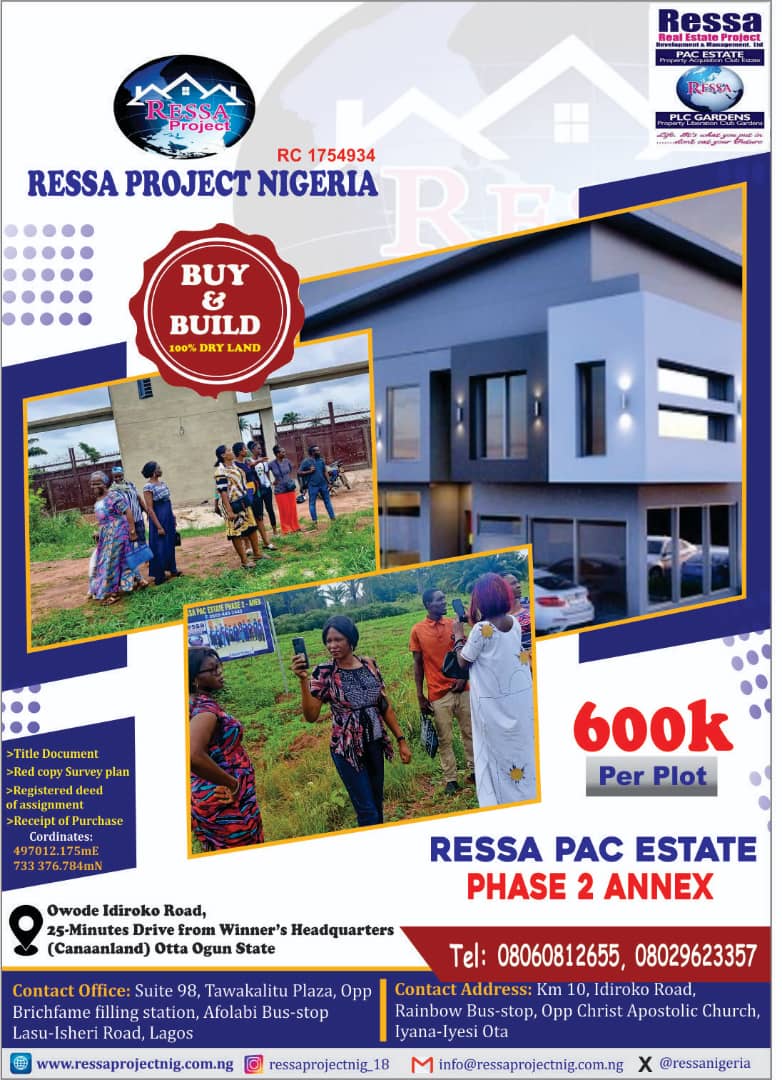 Become a Landlord with 600k at Ressa Pac Estate Phase 2 Annex, Otta (Call 08029623357) Invest In Tomorrow